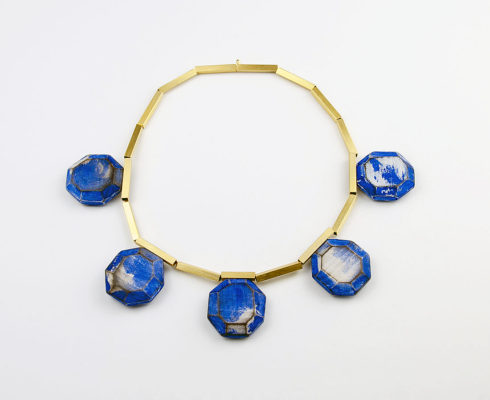 Cristina Zani My Seoul Gold And Blue Necklaceweb Edited