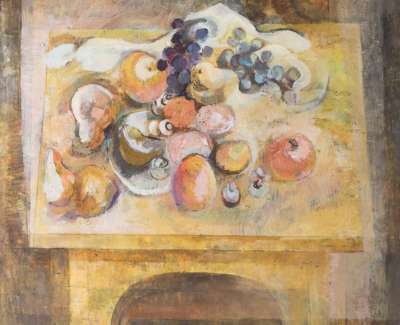 17 Fruit On Yellow Table Oil 60X60 1968