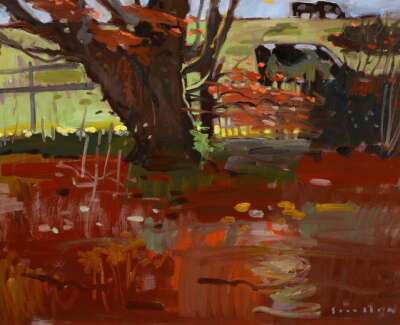 7 Spring Cattle at Dusk 24x32in 7601 WEB