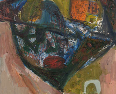 Alberto Morrocco Obe 1917 1998 Viaduct Hill Village At Night Oil On Canvas 96 X 73 Cm £22000 00