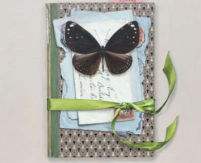 Book With Letters Butterfly And Key