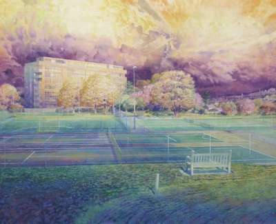 David Forster Over The Meadows And Ever Onward Ravelston Watercolour On Paper 2021 66X48Cm Web