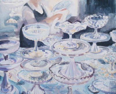 Drying Cake Plates  Mixed Media On Canvas 80 X 80 Cm £2800 00