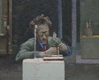 Giacometti Ii Oil On Panel 25 X 29 Cm