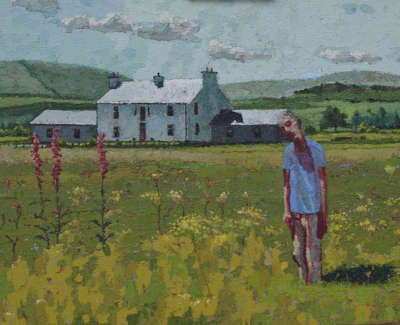 House At Flanders Moss Oil On Panel 38 X 57 Cm