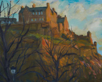 Kondracki Castle Sunset Oil On Canvas 24 X 30 Cm £800 00