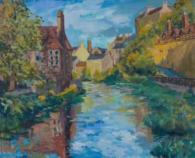 Kondracki Dean Village  Oil On Canvas 117 X 145 Cm £5500 00