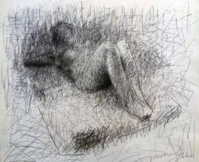 Life Drawing 1971 Pencil On Paper Edited 35 X 35 Cm