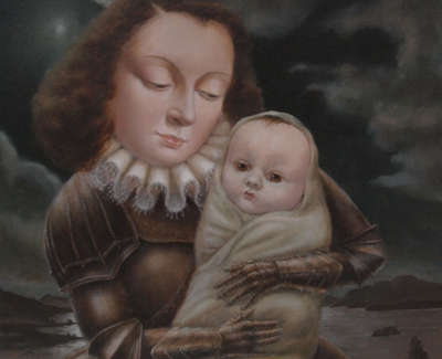 Madonna Of The Loch By Alice Mc Murrough  Oil On Panel 30 X 30 Cm £2500 00