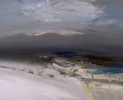 More Snow To Come Peat Hill Oil On Board 60 X 45
