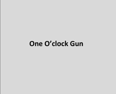 One O’Clock Gun Poem