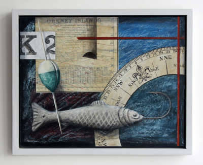 Orkney Mixed Media On Board Wall Hung 37 X 45 Cm