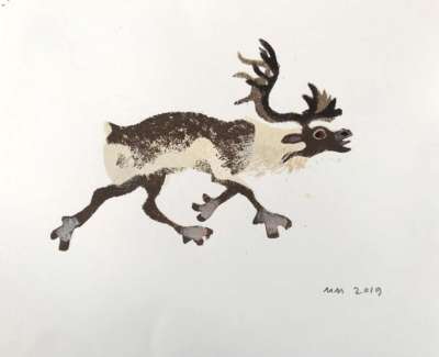 Running Reindeer Pochoir Stencil 20 X 32 Cm £295 F