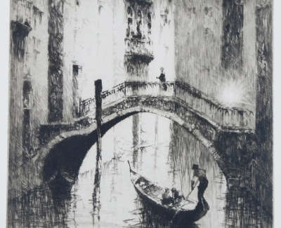 Sidney Mackenzie Litten Canale De Canonica Venice