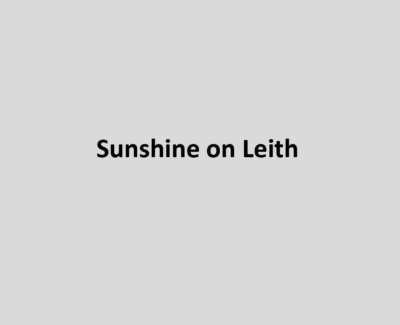 Sunshine On Leith Poem