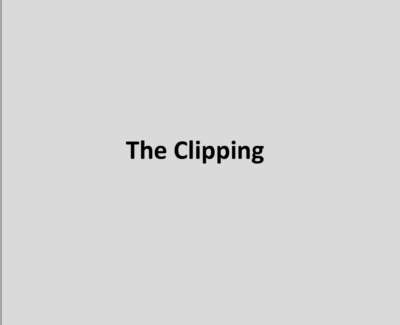 The Clipping Poem