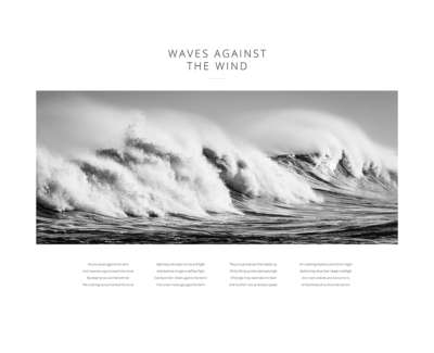 Waves Against The Wind