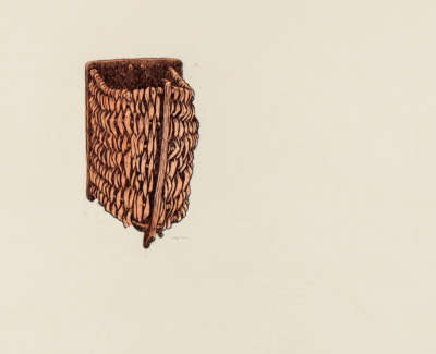 Felicity Warbrick Basket  Hand Coloured Woodcut Ink On Japanese Paper 56 X 40 Cm  From An Edition Of 3 £650 00